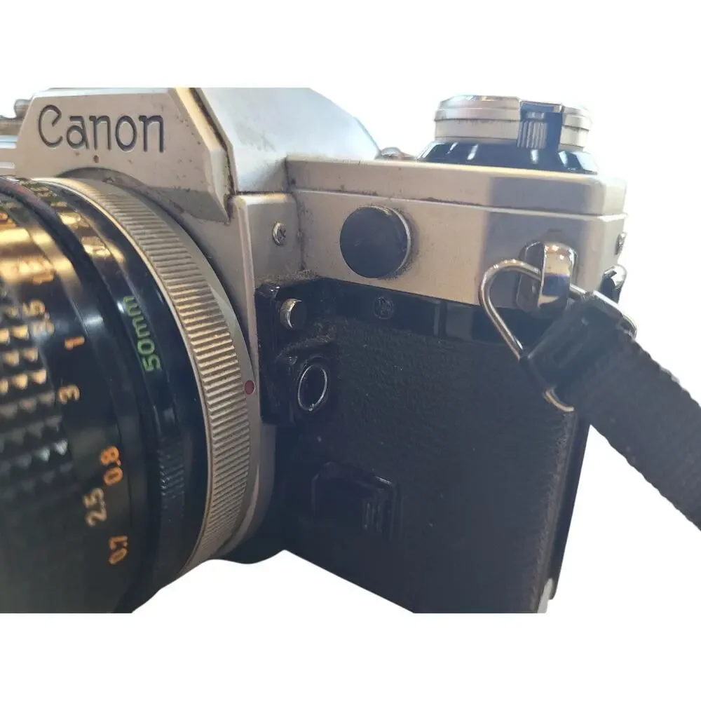 Canon Vintage AE-1‎ Camera SLR FD 50MM 1:8 S.C. WORKS great